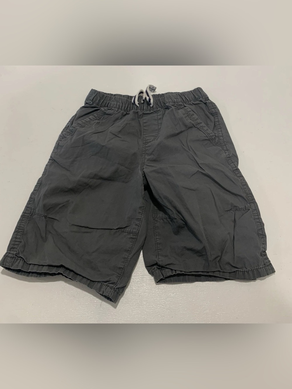 Toughskins Elastic Waist Gray Pockets Bermuda Shorts Boys Size L/G